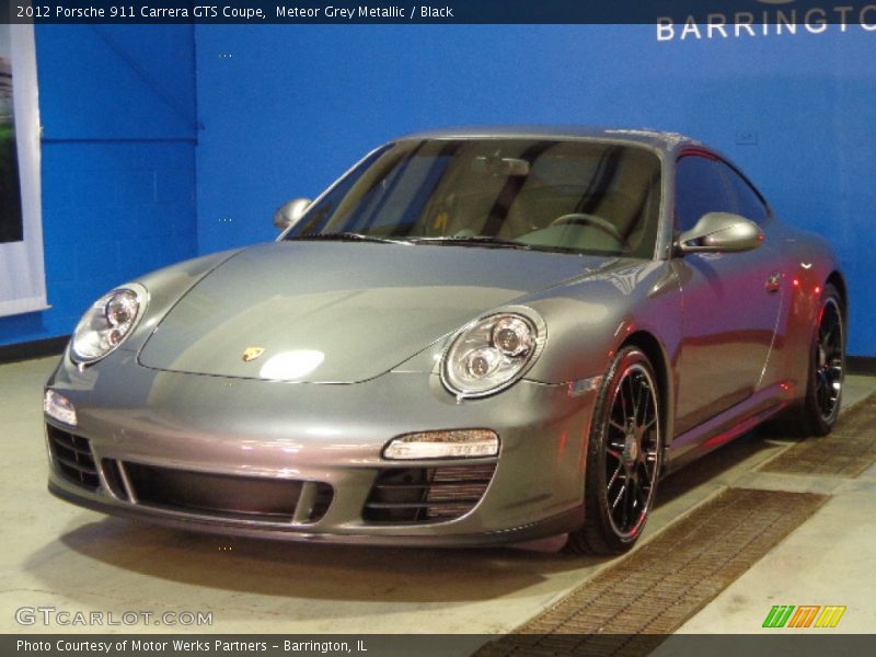 Meteor Grey Metallic / Black 2012 Porsche 911 Carrera GTS Coupe