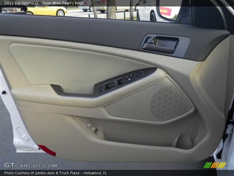 Snow White Pearl / Beige 2013 Kia Optima LX