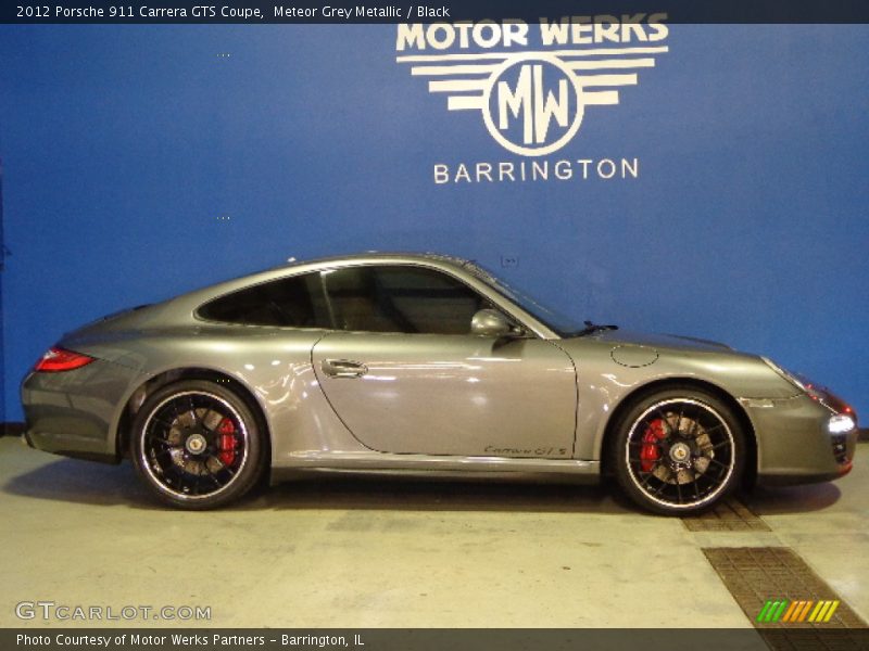 Meteor Grey Metallic / Black 2012 Porsche 911 Carrera GTS Coupe
