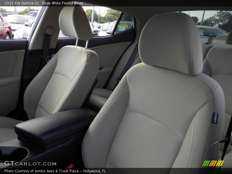 Snow White Pearl / Beige 2013 Kia Optima LX