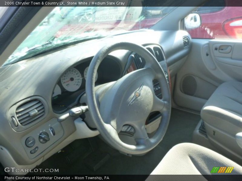 Stone White / Medium Slate Gray 2006 Chrysler Town & Country LX