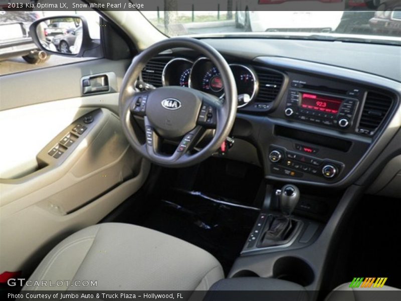 Snow White Pearl / Beige 2013 Kia Optima LX