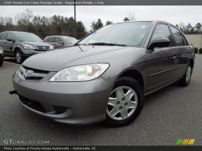 Magnesium Metallic / Gray 2005 Honda Civic Value Package Sedan