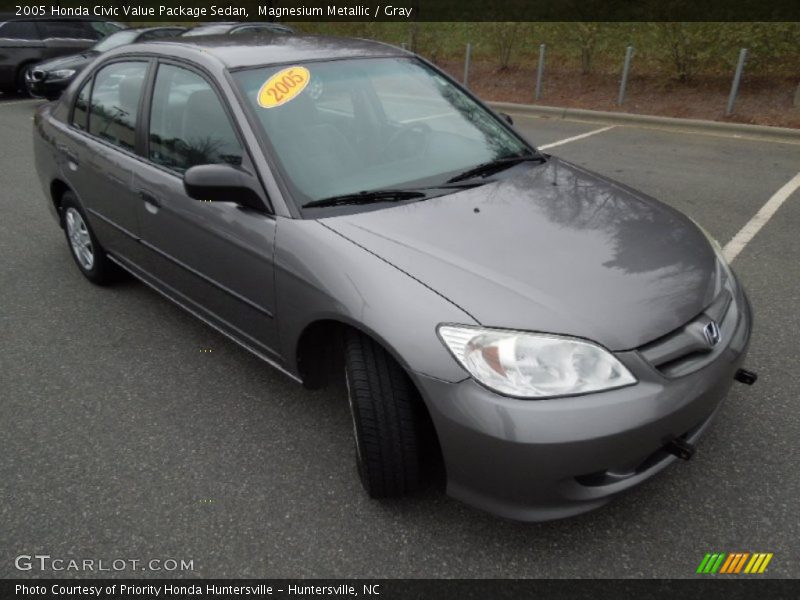 Magnesium Metallic / Gray 2005 Honda Civic Value Package Sedan