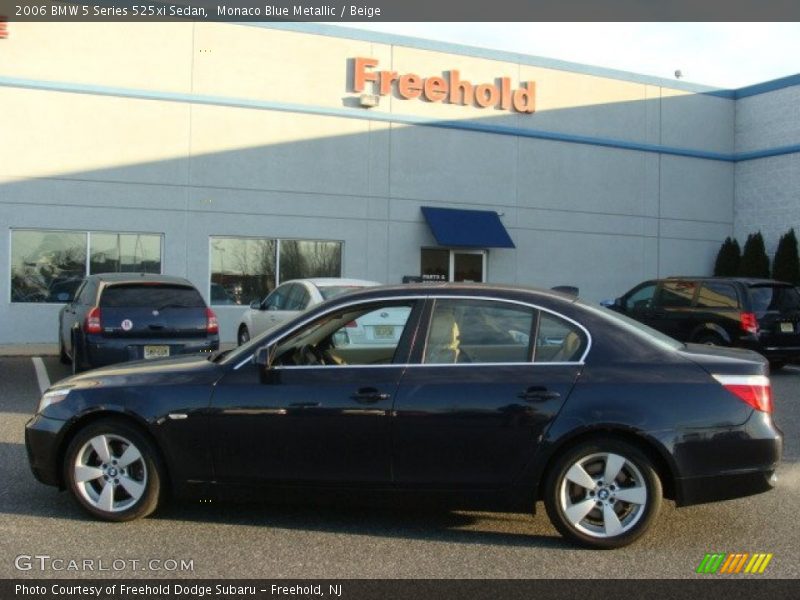 Monaco Blue Metallic / Beige 2006 BMW 5 Series 525xi Sedan