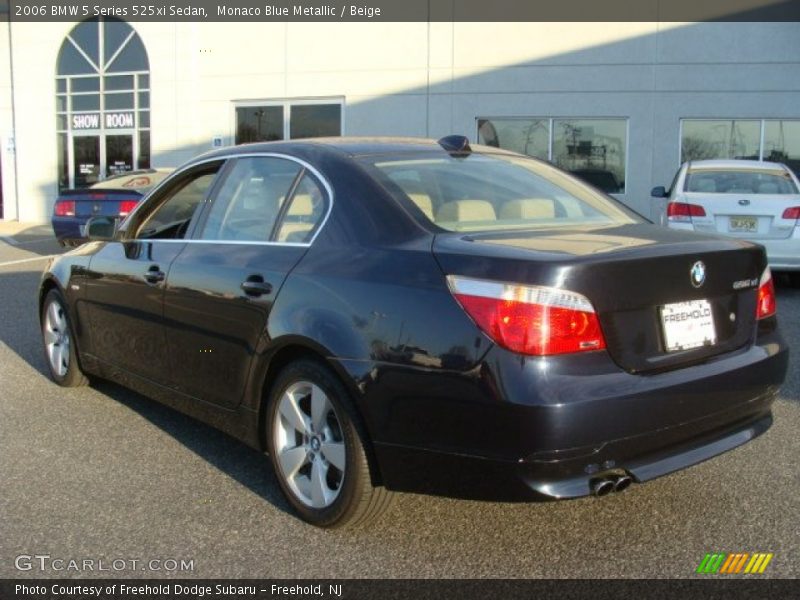 Monaco Blue Metallic / Beige 2006 BMW 5 Series 525xi Sedan