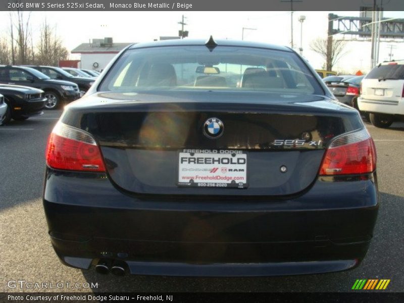 Monaco Blue Metallic / Beige 2006 BMW 5 Series 525xi Sedan