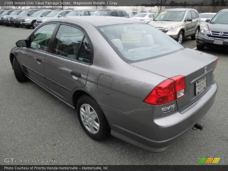 Magnesium Metallic / Gray 2005 Honda Civic Value Package Sedan