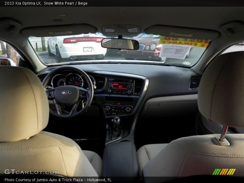 Snow White Pearl / Beige 2013 Kia Optima LX