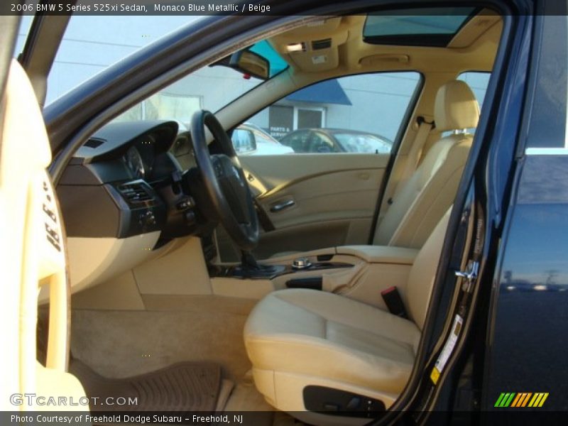 Monaco Blue Metallic / Beige 2006 BMW 5 Series 525xi Sedan