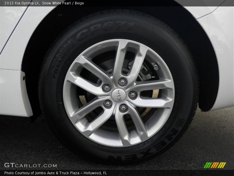 Snow White Pearl / Beige 2013 Kia Optima LX