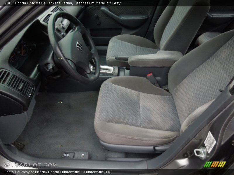 Magnesium Metallic / Gray 2005 Honda Civic Value Package Sedan
