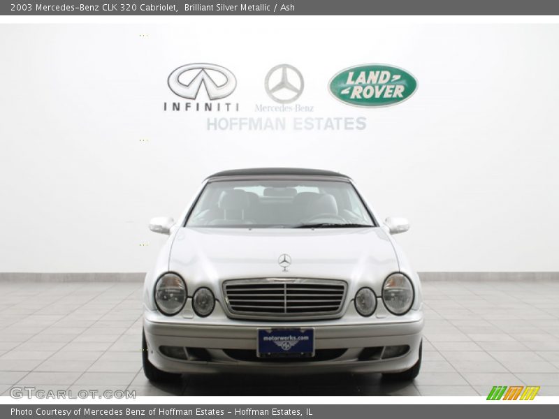 Brilliant Silver Metallic / Ash 2003 Mercedes-Benz CLK 320 Cabriolet