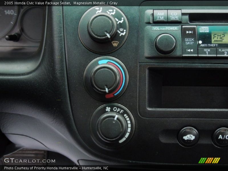Magnesium Metallic / Gray 2005 Honda Civic Value Package Sedan