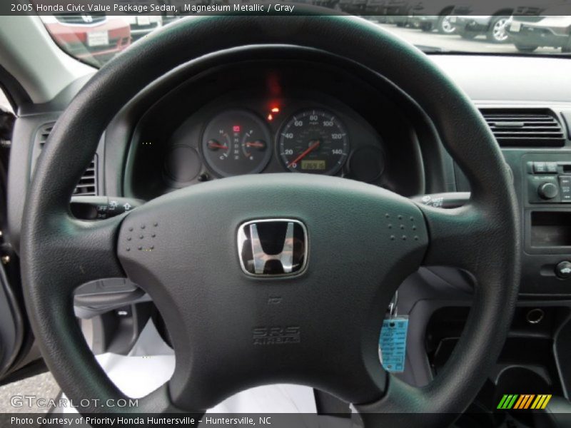Magnesium Metallic / Gray 2005 Honda Civic Value Package Sedan