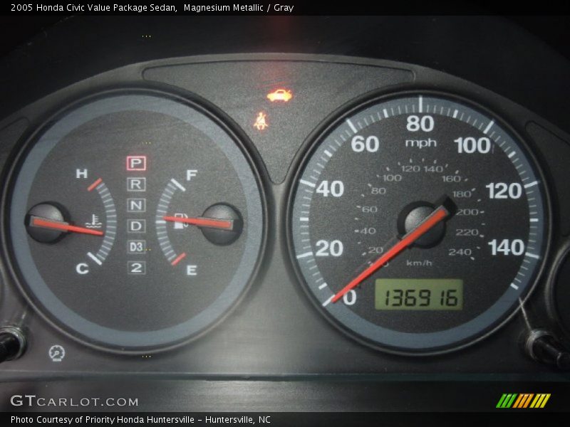 Magnesium Metallic / Gray 2005 Honda Civic Value Package Sedan