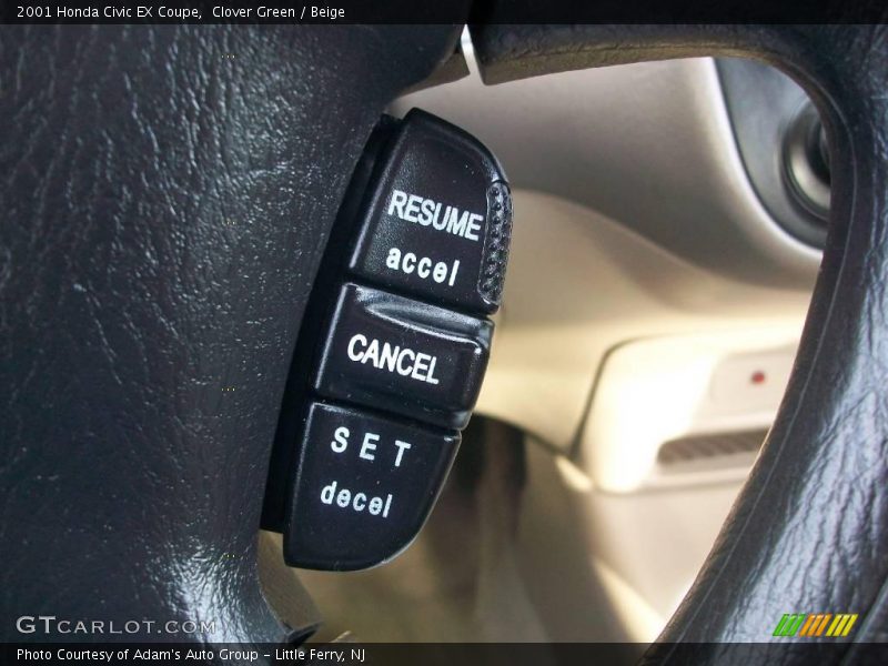 Clover Green / Beige 2001 Honda Civic EX Coupe