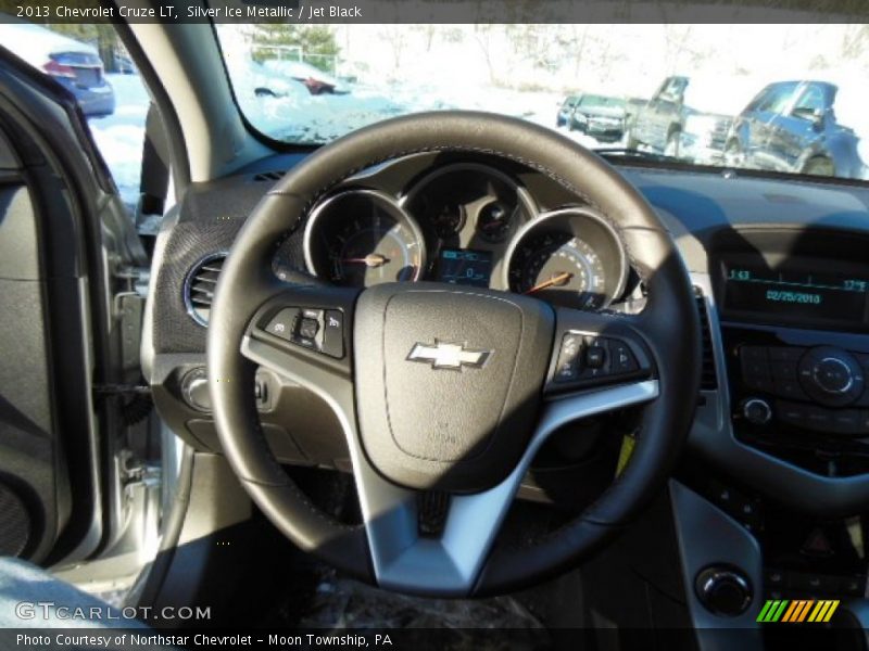 Silver Ice Metallic / Jet Black 2013 Chevrolet Cruze LT