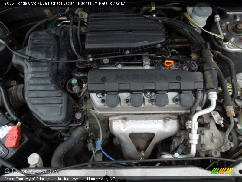 Magnesium Metallic / Gray 2005 Honda Civic Value Package Sedan