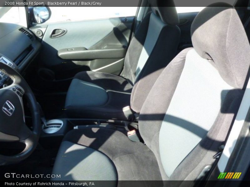 Blackberry Pearl / Black/Grey 2008 Honda Fit Sport