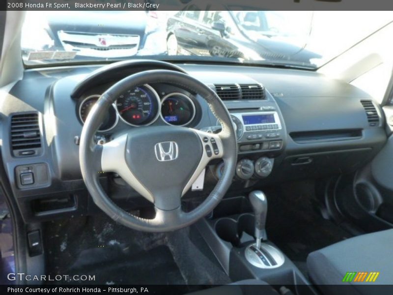 Blackberry Pearl / Black/Grey 2008 Honda Fit Sport