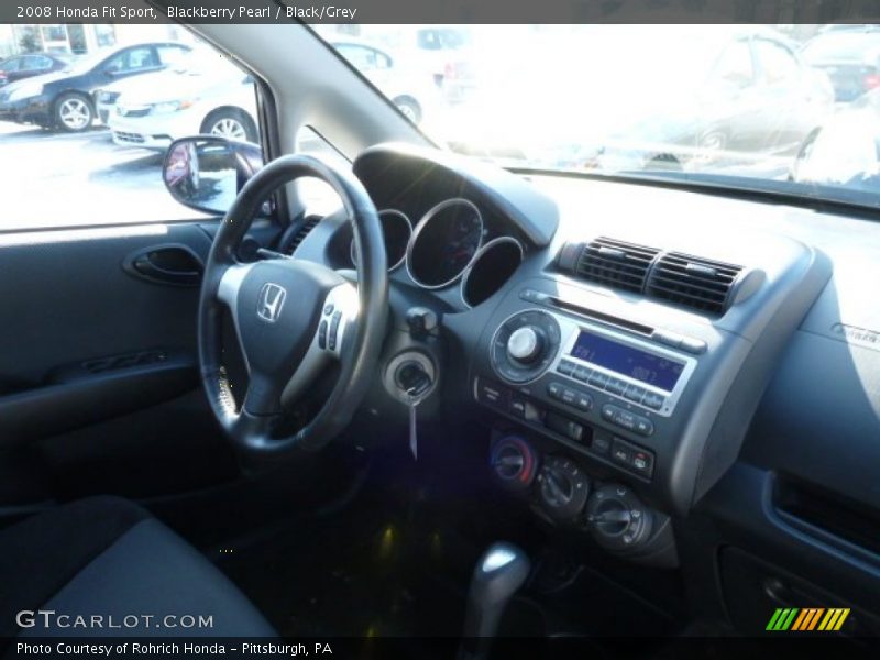 Blackberry Pearl / Black/Grey 2008 Honda Fit Sport