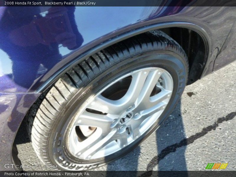 Blackberry Pearl / Black/Grey 2008 Honda Fit Sport