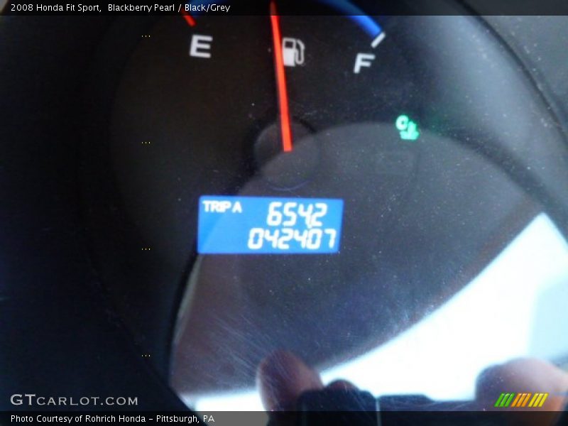Blackberry Pearl / Black/Grey 2008 Honda Fit Sport