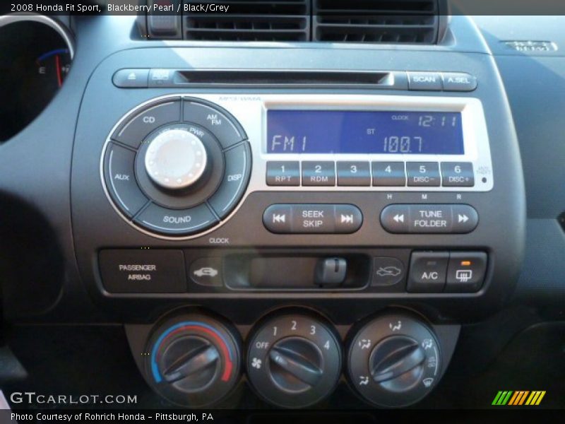 Blackberry Pearl / Black/Grey 2008 Honda Fit Sport
