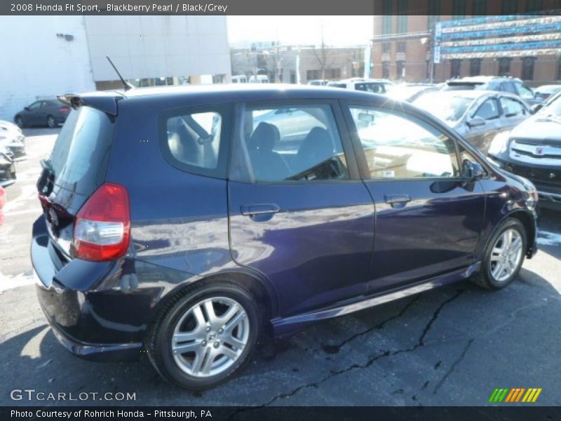 Blackberry Pearl / Black/Grey 2008 Honda Fit Sport