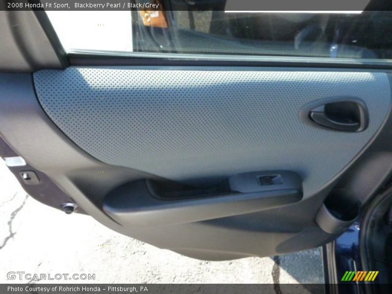 Blackberry Pearl / Black/Grey 2008 Honda Fit Sport