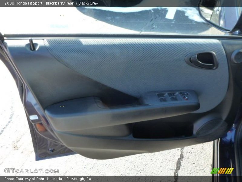 Blackberry Pearl / Black/Grey 2008 Honda Fit Sport