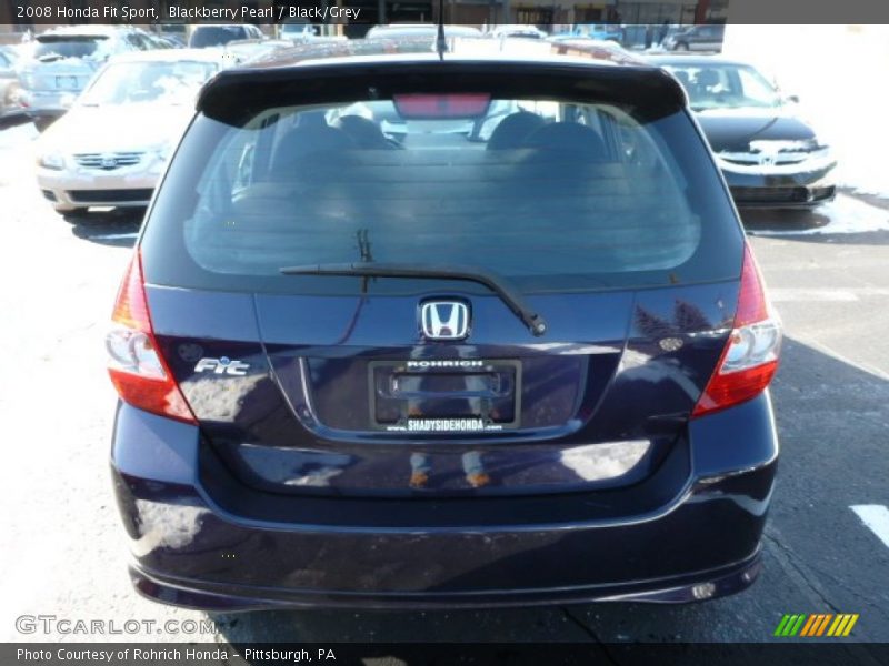 Blackberry Pearl / Black/Grey 2008 Honda Fit Sport