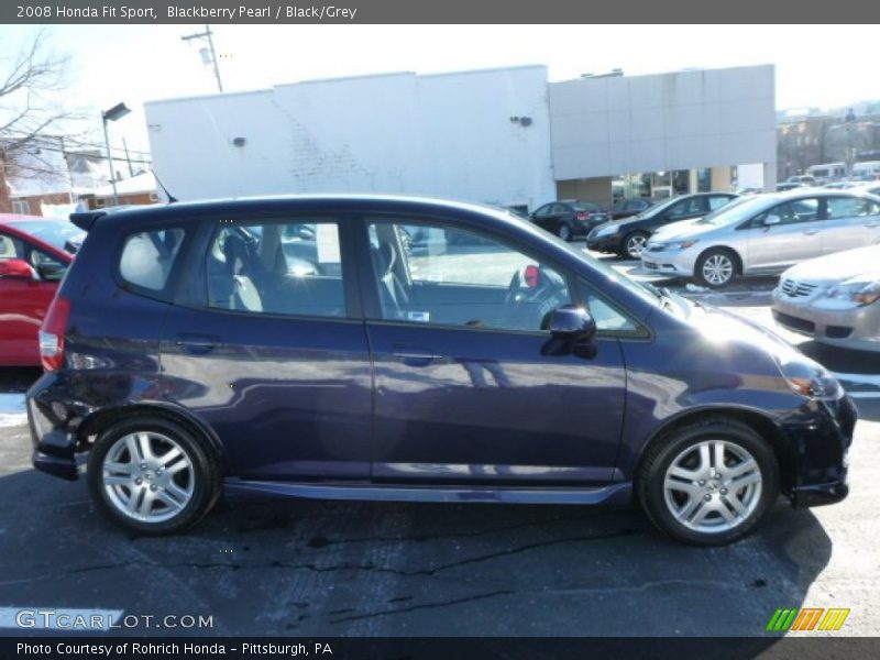 Blackberry Pearl / Black/Grey 2008 Honda Fit Sport
