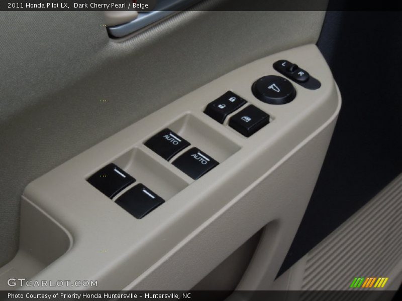 Dark Cherry Pearl / Beige 2011 Honda Pilot LX