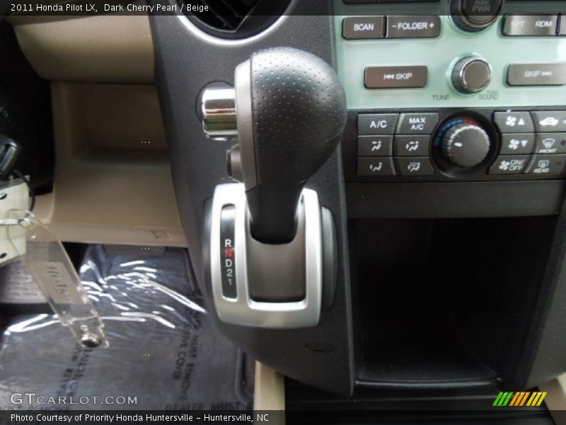  2011 Pilot LX 5 Speed Automatic Shifter