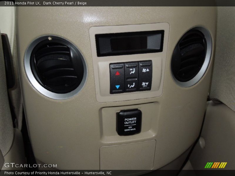 Dark Cherry Pearl / Beige 2011 Honda Pilot LX