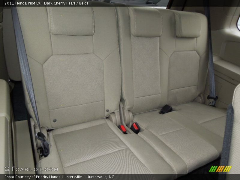 Dark Cherry Pearl / Beige 2011 Honda Pilot LX
