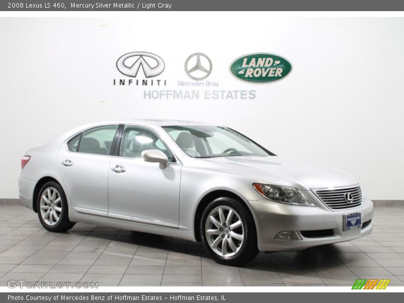 Mercury Silver Metallic / Light Gray 2008 Lexus LS 460