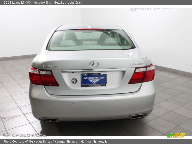 Mercury Silver Metallic / Light Gray 2008 Lexus LS 460