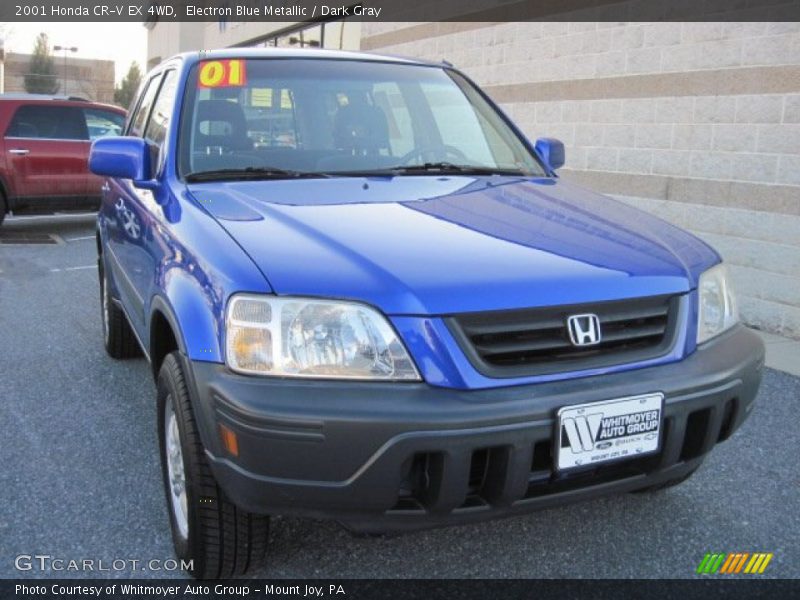 Electron Blue Metallic / Dark Gray 2001 Honda CR-V EX 4WD