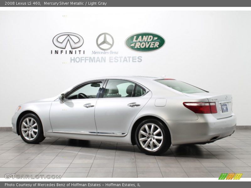 Mercury Silver Metallic / Light Gray 2008 Lexus LS 460