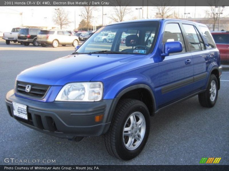 Electron Blue Metallic / Dark Gray 2001 Honda CR-V EX 4WD