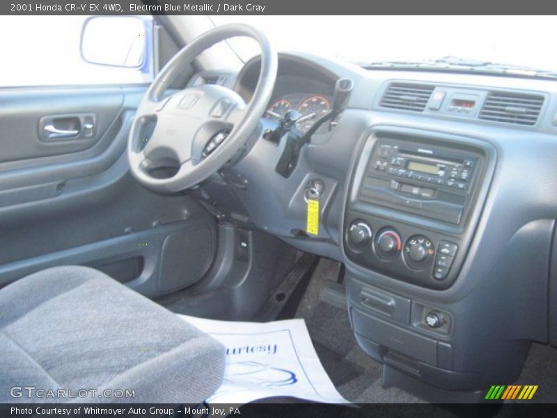 Electron Blue Metallic / Dark Gray 2001 Honda CR-V EX 4WD