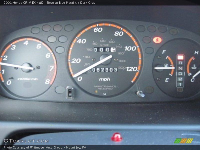  2001 CR-V EX 4WD EX 4WD Gauges