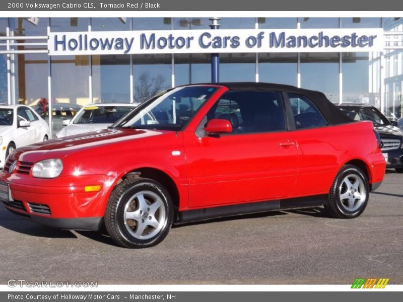 Tornado Red / Black 2000 Volkswagen Cabrio GLS
