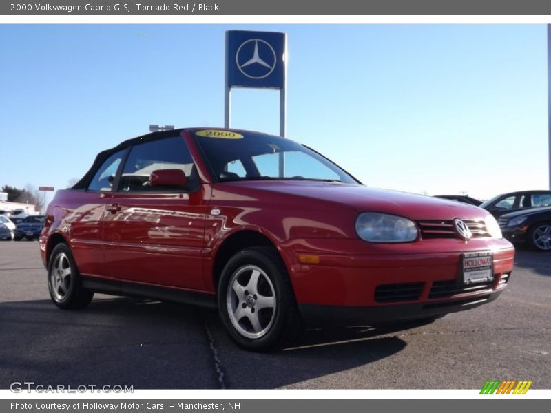 Tornado Red / Black 2000 Volkswagen Cabrio GLS