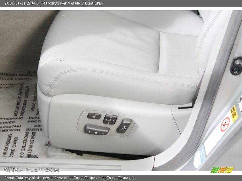 Mercury Silver Metallic / Light Gray 2008 Lexus LS 460
