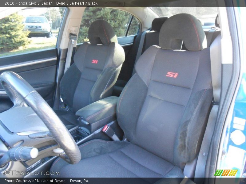 Dyno Blue Pearl / Black 2010 Honda Civic Si Sedan