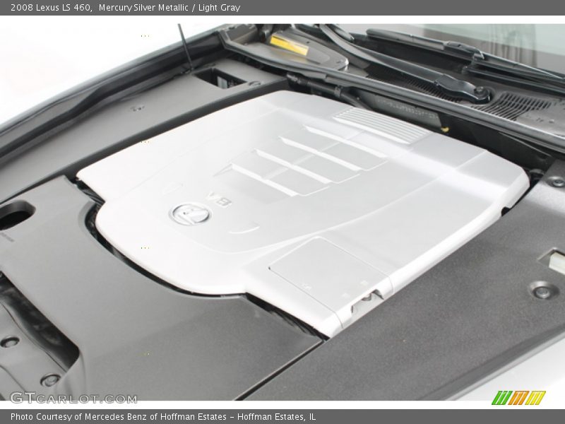 Mercury Silver Metallic / Light Gray 2008 Lexus LS 460
